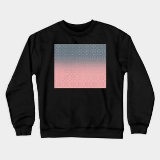 Teal and pink gradient w.metallic pattern Crewneck Sweatshirt